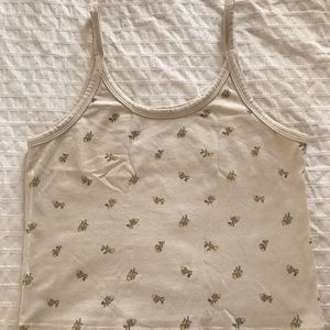 Sold Out ARQ Crop Tank  Medium Yellow Callico